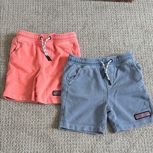 Vineyard Vines Kids Coral and Blue Shorts